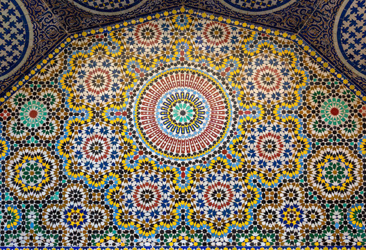 Traditional maroccan pattern background