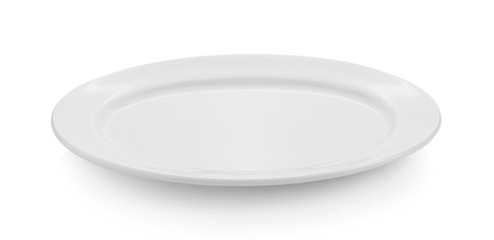 empty dish isolated on white background