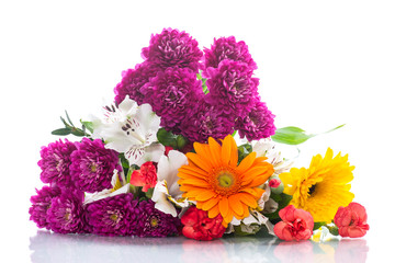 beautiful bouquet of different flowers