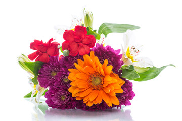 beautiful bouquet of different flowers