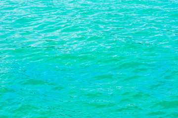 view on texture of tropical turquoise water