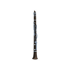Soprano saxophone, music wind instrument vector Illustration on a white background