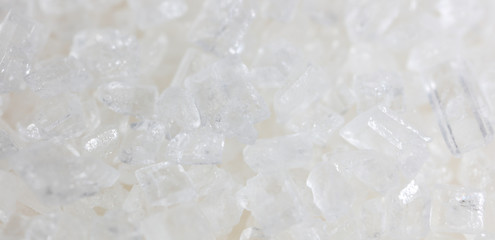 White granulated sugar as a background