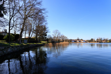 Obraz premium lago di Pusiano