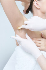 Cosmetic procedure. Hair removal. Bright skin. Beauty and health