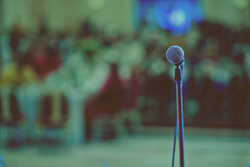 microphone on stage, Speaker 