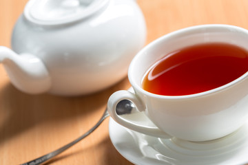 morning tea on the table