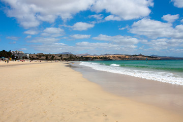 beautiful beach in Costa Calma resort