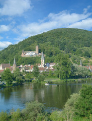 Fototapeta na wymiar Gemünden am Main im Spessart,Unterfranken,Bayern,Deutschland