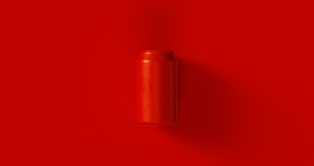 Red Drinks Can 3d illustration	