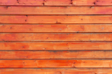 Ginger painted wooden planks. Natural wooden texture