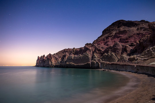 Mofanegh Beach in Hormoz Island, Iran