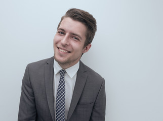 closeup.serious businessman.