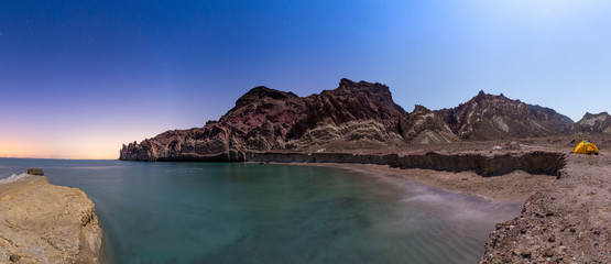 Obraz premium Mofanegh Beach at Night, Hormoz Island, Iran