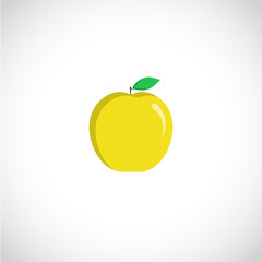 Yellow juiced apple icon