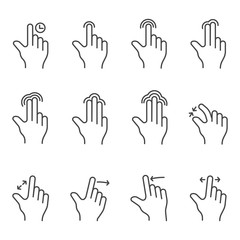 Fototapeta premium Touch Screen Gesture