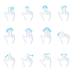 Colored Touch Screen Gesture