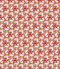 Floral ornament. Seamless abstract classic background with flowers. Pattern with repeating elements
