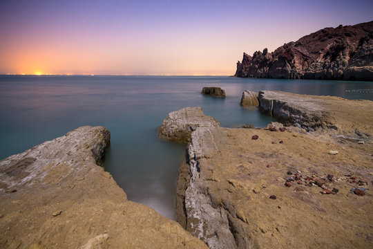 Mofanegh Beach at Night, Hormoz Island, Iran