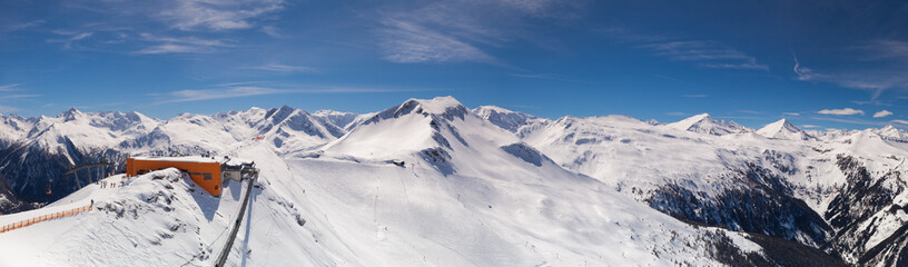Winter scenery  in the ski resort, Bad Hofgastein, Austria.