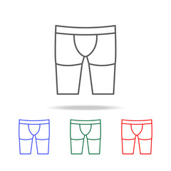Men briefs boxers  icon. Elements of human body part multi colored icons. Premium quality graphic design icon. Simple icon for websites, web design, mobile app, info graphics
