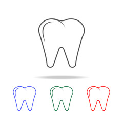 Premium tooth icon icon. Elements of human body part multi colored icons. Premium quality graphic design icon. Simple icon for websites, web design, mobile app, info graphics