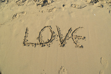 love summer holidays on the beach sand