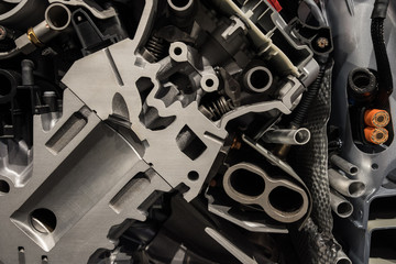 Mechanism of engine in a modern car