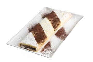 Dessert ripieno di nutella