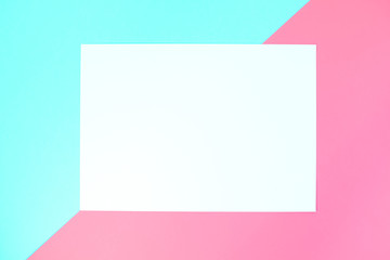Pastel color paper geometric background