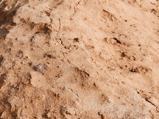 Heap of sand at the field