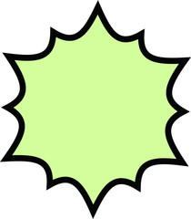 Colorful Explosion Speech balloon