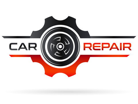Autowerkstatt - Autorad und Zahnrad