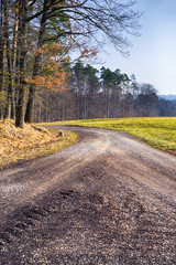 Rural landscape view in Bavaria Germany