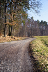 Rural landscape view in Bavaria Germany