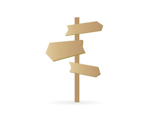 
Road direction indicator. Icon signpost. Directions to different places. 