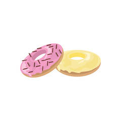 Two Delicious Donut Illustration