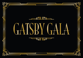 great Gatsby gala background - 199555617