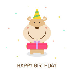 Happy Birthday. Vector illustration.