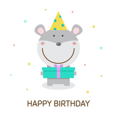 Happy Birthday. Vector illustration.