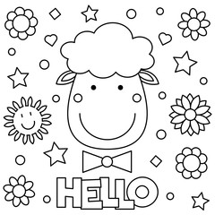 Coloring page. Vector illustration.