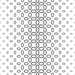 Black and white abstract ellipse ring pattern background