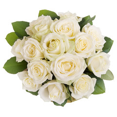 Bouquet of white roses