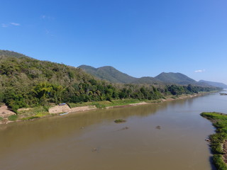 Fototapeta na wymiar World Heritage : Luang Phabang, Laos : Drone View