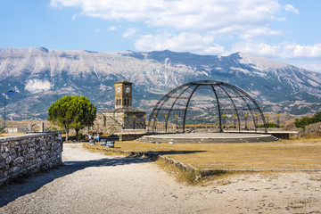 Popular tourist attraction Gjirokaster Citadel, Albania