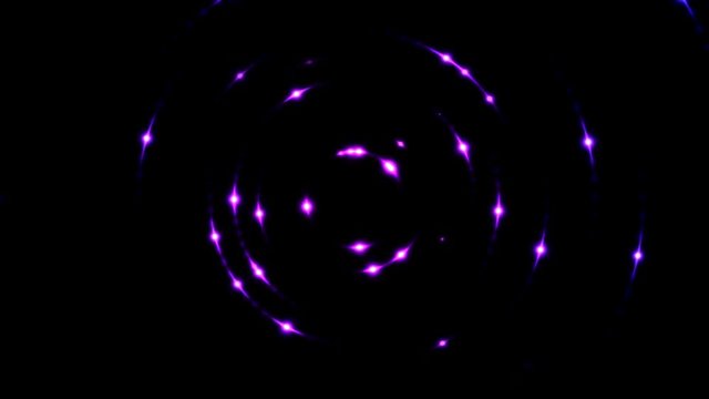 Colorful Shining Circular Lights - Seamless Loop Purple