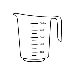 Measuring cups . Vector