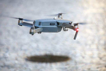 Quadcopter street background