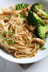 Udon Noodles with broccoli