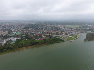 Fototapeta premium World Heritage : Hue, Vietnam : Drone View 